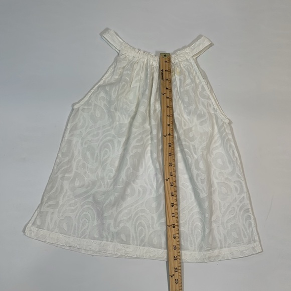 Roller Rabbit Top Blouse S White 100% Cotton EUC Like New - Picture 7 of 11